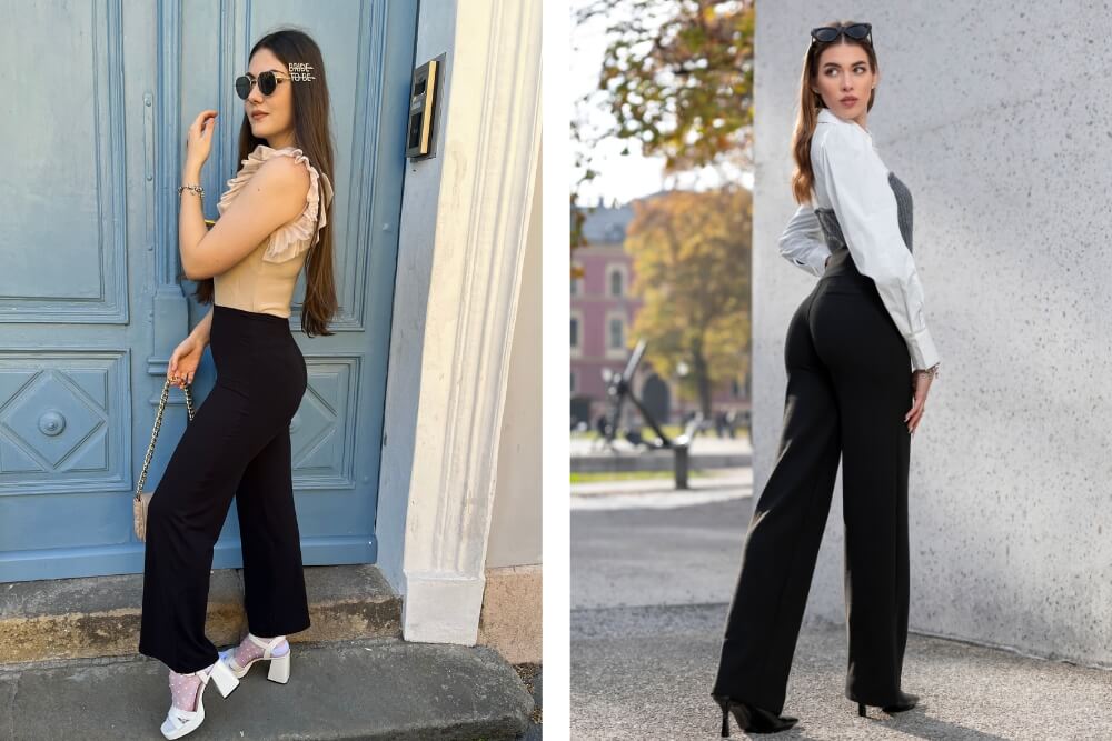 Legginsy w trzech długościach: standardowe, krótsze i dłuższe