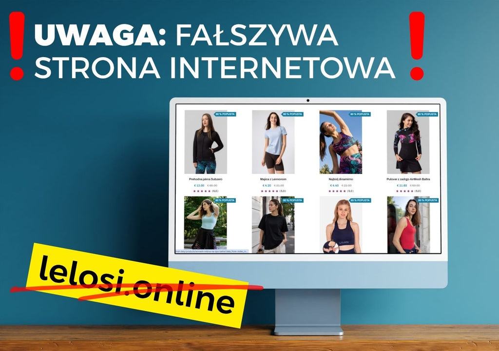 Informacja o fałszywych stronach internetowych