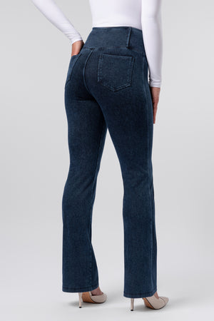 lelosi legginsy jeansowe z rozszerzanymi nogawkami lincoln 1