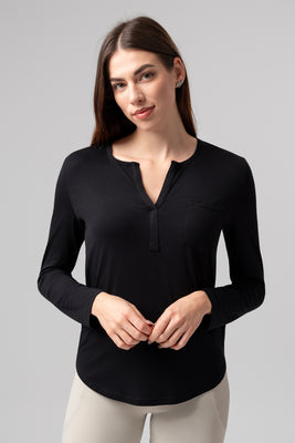 T-shirt Basic z długim rękawem Brussels