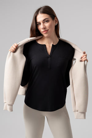 lelosi t-shirt basic z długim rękawem brussels 1