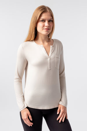 lelosi t-shirt basic z długim rękawem parker 1